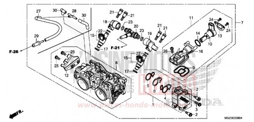 THROTTLE BODY CBR500RAD de 2013